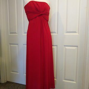 BCBGMaxAzria Red Strapless Dress Small